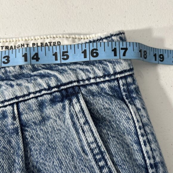 Levis Jeans Mens 34X32 XX Chino Loose Straight Pleated Blue Denim - Picture 3 of 7